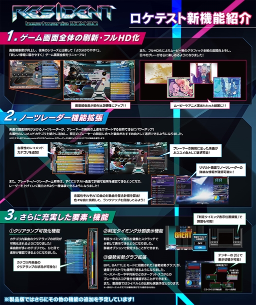 画像集#002のサムネイル/シリーズ最新作「beatmania IIDX 30 RESIDENT」の新情報が公開に。ゲーム画面を刷新し，ノーツレーダー機能も拡張