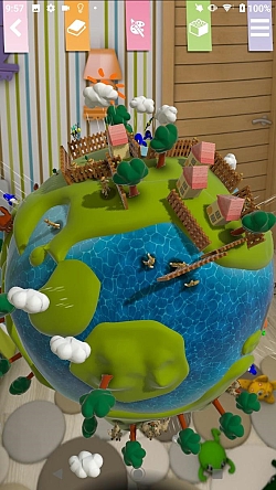 画像ギャラリー No.002のサムネイル画像 / 絵を描いて惑星をテラフォーミングする“おもちゃ型惑星作りゲーム”「Toyforming」,iOS/Android向けに本日配信