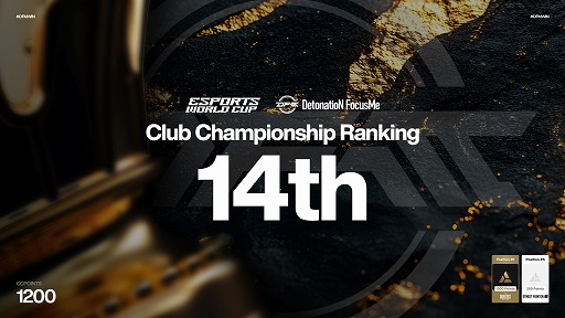 ���������꡼ No.002�Υ���ͥ������ / DetonatioN FocusMe������������e���ݡ�������Esports World Cup 2025�פΡ�Club Championship Ranking�פ����ܥ�����ͣ�������