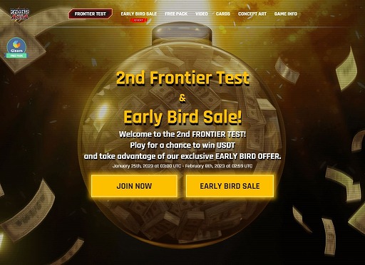 ���������꡼ No.001�Υ���ͥ������ / ��ZOIDS WILD NFT ARENA�ס��ե���ƥ����ƥ�����2�Ƥ򳫺��档�ƥ��Ƚ�λ���˾��1���ͤΥץ쥤�䡼�ˤϹ�פ�2��USDT������