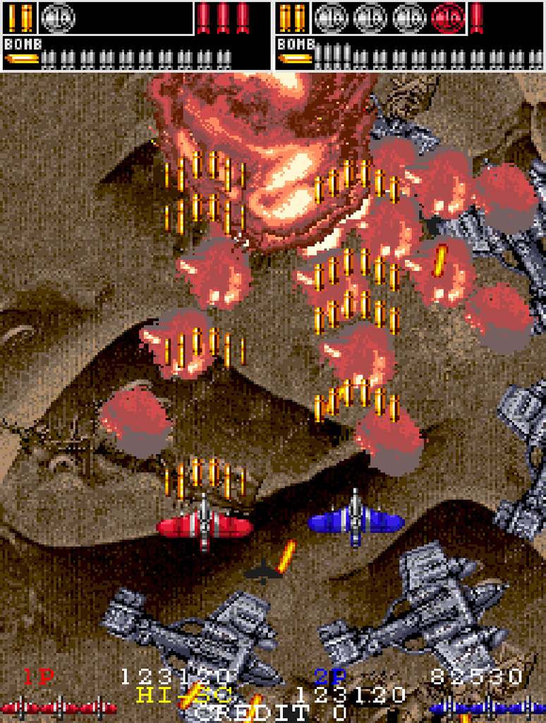 ガンフロンティア」(1990年)のアーケードアーカイブス版がSwitchと