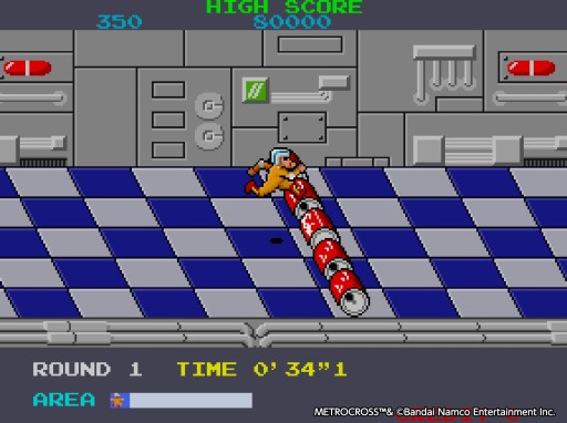 画像ギャラリー No.001のサムネイル画像 / PS4/Switch「アーケードアーカイブス メトロクロス」8月18日に配信開始。障害物を回避して時間内にゴールを目指す名作アクション