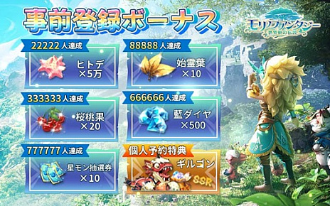 画像ギャラリー No.005のサムネイル画像 / iOS/Android「モリノファンタジー:世界樹の伝説」の事前登録がスタート。SSR星モン「ギルゴン」を獲得できるキャンペーンも
