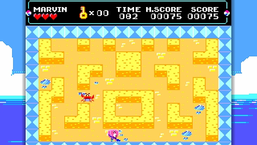 画像ギャラリー No.003のサムネイル画像 / Switch用ソフト「ツクールシリーズ ClaM KNight」本日配信。敵に気をつけながら“水たまり”を拭き取るパズルゲーム