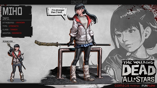 画像ギャラリー No.002のサムネイル画像 / 「ウォーキング・デッド: オールスターズ」,スピンオフ「日本編」を実装。薙刀を振り回す日本人生存者の美穂が登場