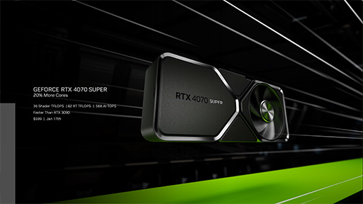 画像ギャラリー No.012のサムネイル画像 / NVIDIAがデスクトップPC向けGPU「GeForce RTX 40 SUPER」を発表。ハイエンド〜ミドルハイGPUを強化