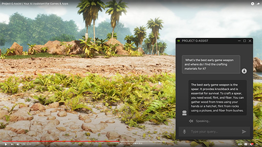 画像ギャラリー No.002のサムネイル画像 / AIがゲームプレイを助けてくれる? NVIDIAがゲームにAIを応用する「Project G-Assist」や「RTX AI Toolkit」を発表