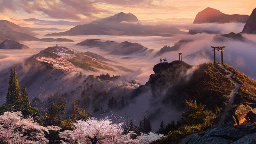 画像ギャラリー No.003のサムネイル画像 / 「アサシンクリード シャドウズ」はAnvil Engineの効果で,刀を振った方向に竹が切れ落ち,凍った水面を歩ける。技術解説プレゼンレポート