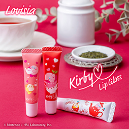画像ギャラリー No.001のサムネイル画像 / 「星のカービィ」のリップグロスがLovisiaコスメシリーズより9月12日に登場。「ハートフルテータイム」をコンセプトにした3種