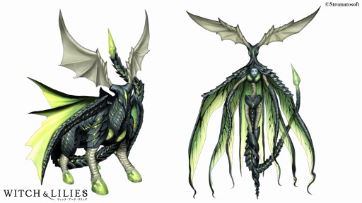 画像ギャラリー No.001のサムネイル画像 / 百合×ダンジョンRPG「ウィッチ・アンド・リリィズ」に漫画家・皆川亮二氏がモンスターデザインで参加。描き下ろしイラストを公開