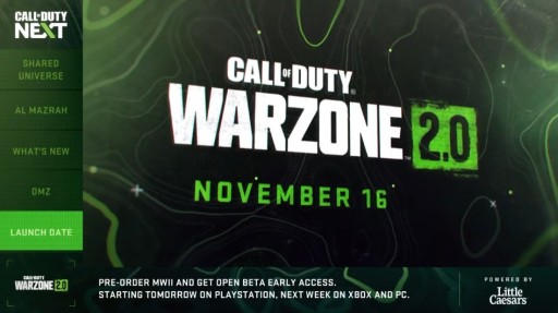 ���������꡼ No.018�Υ���ͥ������ / ��Call of Duty: Warzone 2.0�פΥ����������11��16���˷��ꡣ���ޥåפ俷�⡼�ɤʤɤξ����