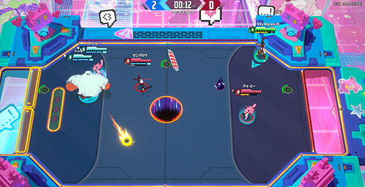 画像ギャラリー No.002のサムネイル画像 / 3on3のエアホッケー風バトルを楽しめる「オメガストライカーズ」,本日配信開始。PC,家庭用ゲーム機,スマホでクロスプレイもサポート