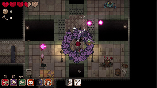 画像ギャラリー No.003のサムネイル画像 / 「Litha and the Sunhouse」のSteamストアページが公開に。手書き風アートワークが特徴のローグライクなダンジョンクローラー