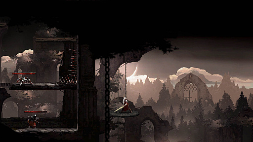 画像ギャラリー No.002のサムネイル画像 / 「Moonscars」,本日リリース。ダークな世界観を背景にした2Dの高難度アクションゲーム