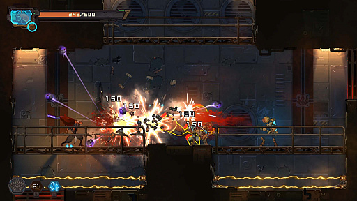 画像ギャラリー No.003のサムネイル画像 / ハイペースな2D横スクロールアクション「湮滅ライン」,プレイの様子を紹介する最新トレイラー公開