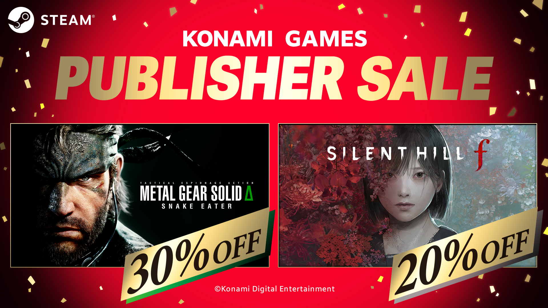꡼ No.001 | SILENT HILL fסMETAL GEAR SOLID SNAKE EATERפSteamǥʤˡKONAMIPUBLISHER SALE١פ򳫺