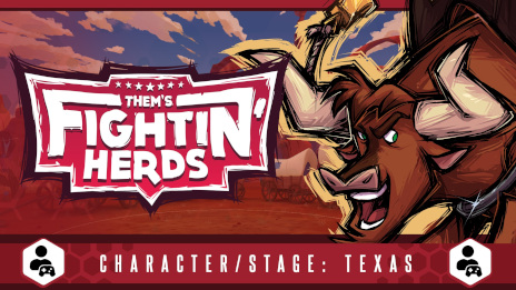 画像集 No.002のサムネイル画像 / 「Them's Fightin' Herds」，パワフルな雄牛“Texas”が新キャラクターとして参戦。大きな身体での突進や投げ縄で戦う