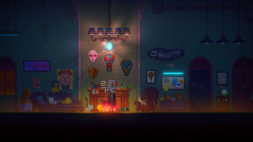 画像ギャラリー No.006のサムネイル画像 / サイバーパンク謎解きADV「ミスト探偵」,本日発売。相棒の黒猫とともに,未来都市に隠された事件の真相を追う