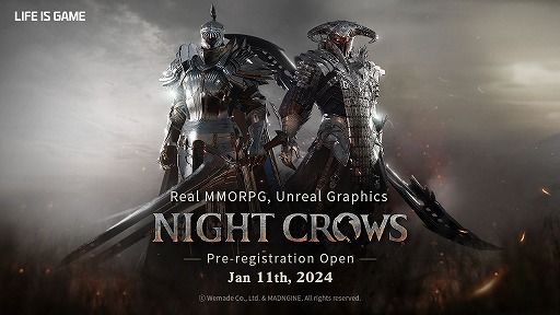 画像ギャラリー No.001のサムネイル画像 / 新作MMORPG「Night Crows」グローバル版の事前登録受付を開始。サポート付きの動画配信ができるSSS Streamerの事前申込も受付開始