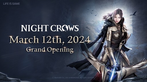 ���������꡼ No.002�Υ���ͥ������ / �֥��å��������󵻽Ѥ�Ƴ������MMORPG��NIGHT CROWS�ס��������Х��ǤΥ����ӥ���3��12���˳��ϡ����ܤ�ޤ�170�����Ÿ��