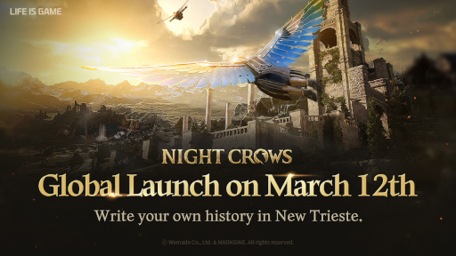 ���������꡼ No.001�Υ���ͥ������ / MMORPG��NIGHT CROWS�ס��������Х��Ǥ����������ӥ��򳫻ϡ��ڹ�ǿ͵��Υ����ȥ�ˡ��֥��å������������Ǥ��ɲä����С������