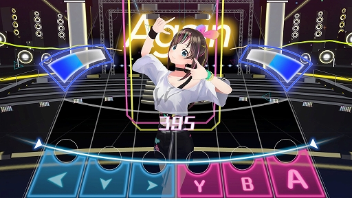 画像集 No.003のサムネイル画像 / Switch版「Kizuna AI - Touch the Beat!」，タッチ操作とジャイロ操作に対応。Viewモードでは好きなアングルでキズナアイを眺められる