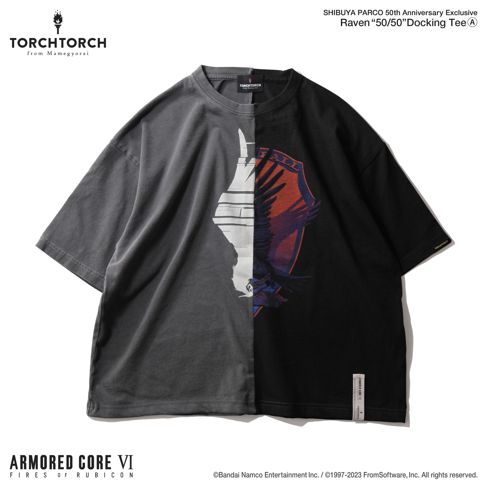 ARMORED CORE VI」C4-621とレイヴンのエンブレムを合体させたTシャツが