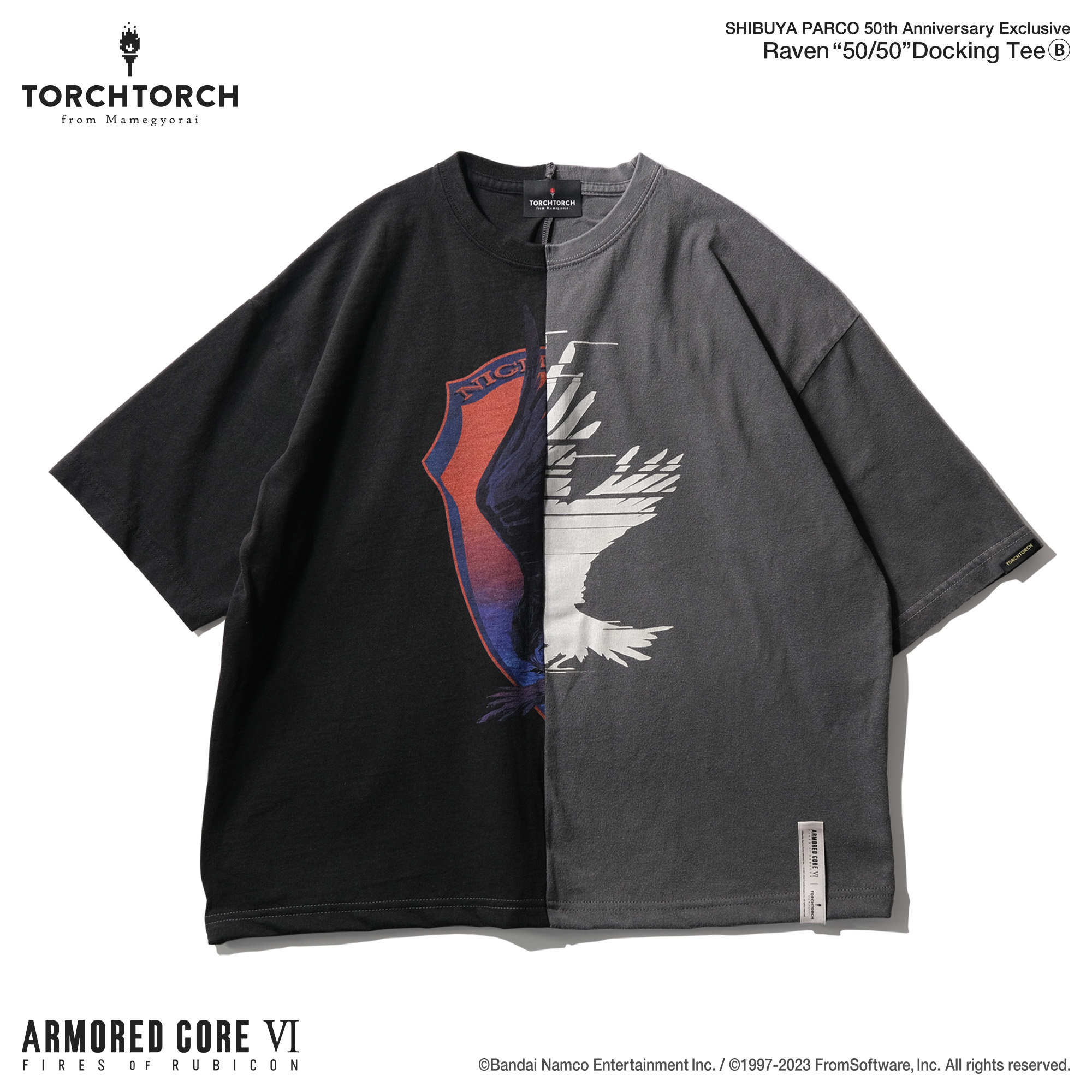 ARMORED CORE VI」C4-621とレイヴンのエンブレムを合体させたTシャツが