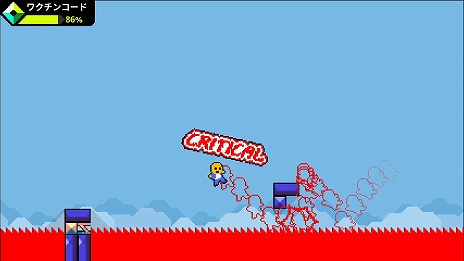 画像ギャラリー No.012のサムネイル画像 / Switch版「スマイルモ(Smilemo)」本日リリース。“無限バウンド”ウイルスを避けてワクチンを集める横スクロールACT