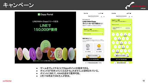 ���������꡼ No.012�Υ���ͥ������ / ��֥��å��������󥲡����̿�����17�档�����Web3���ץ�ץ�åȥե������LINE Mini Dapp�פ�Ҳ𤷤ޤ�