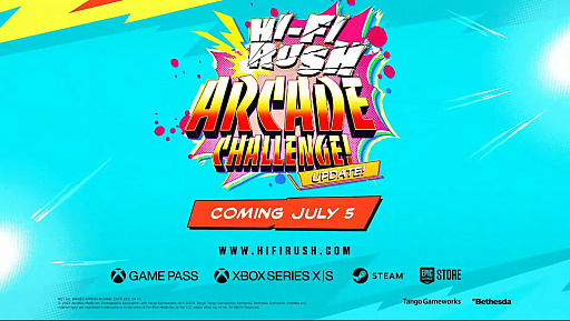 画像ギャラリー No.001のサムネイル画像 / リズムアクションゲーム「Hi-Fi Rush」,最新アップデート「Arcade Challenge!」を7月6日に配信。トレイラーも公開