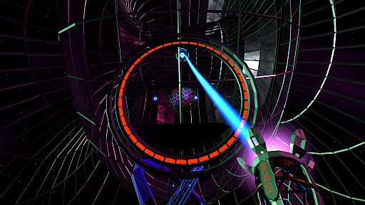 画像ギャラリー No.003のサムネイル画像 / 宇宙空間に漂う光をつかんで加速させ,最速でゴールを目指す。一人称視点のVRアクションゲーム「STRAYLIGHT」正式リリース