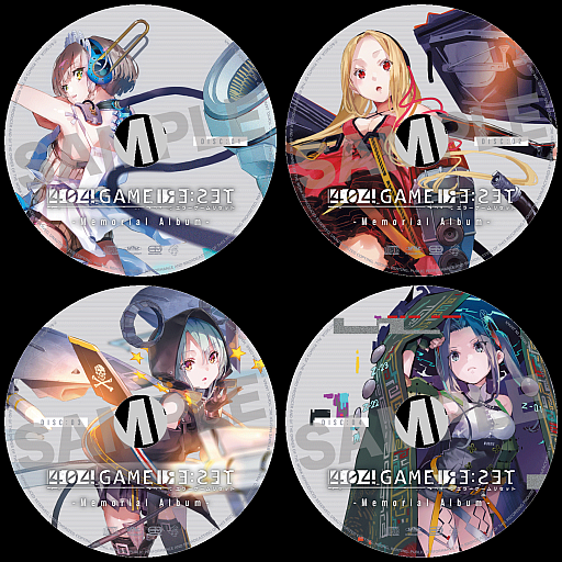 画像ギャラリー No.003のサムネイル画像 / 「エラーゲームリセット」のサントラCD(4枚組)が12月27日に発売。ゲームの世界観を彩る楽曲84曲を収録