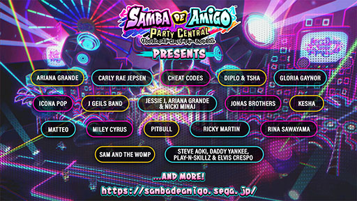 画像ギャラリー No.002のサムネイル画像 / アリアナ・グランデやリッキー・マーティンのヒット曲も。「サンバDEアミーゴ:パーティーセントラル」の収録楽曲第1弾が公開に