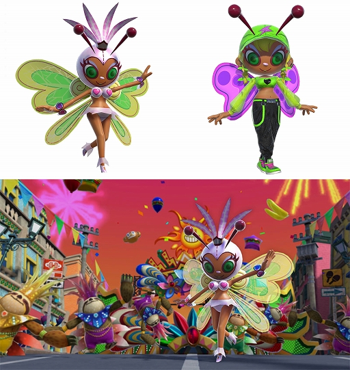 画像ギャラリー No.012のサムネイル画像 / 「サンバDEアミーゴ:パーティーセントラル」,マラカス(Joy-Con)を振るほかに,連打やスライド,動きをまねするポーズマークが登場