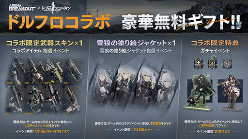 ���������꡼ No.001�Υ���ͥ������ / ��Arena Breakout�פǡ֥ɡ��륺�ե���ȥ饤��פȤΥ���ܥ��٥�Ȥ�1��˼»ܤء�����Υ���ܥ����ƥब�������