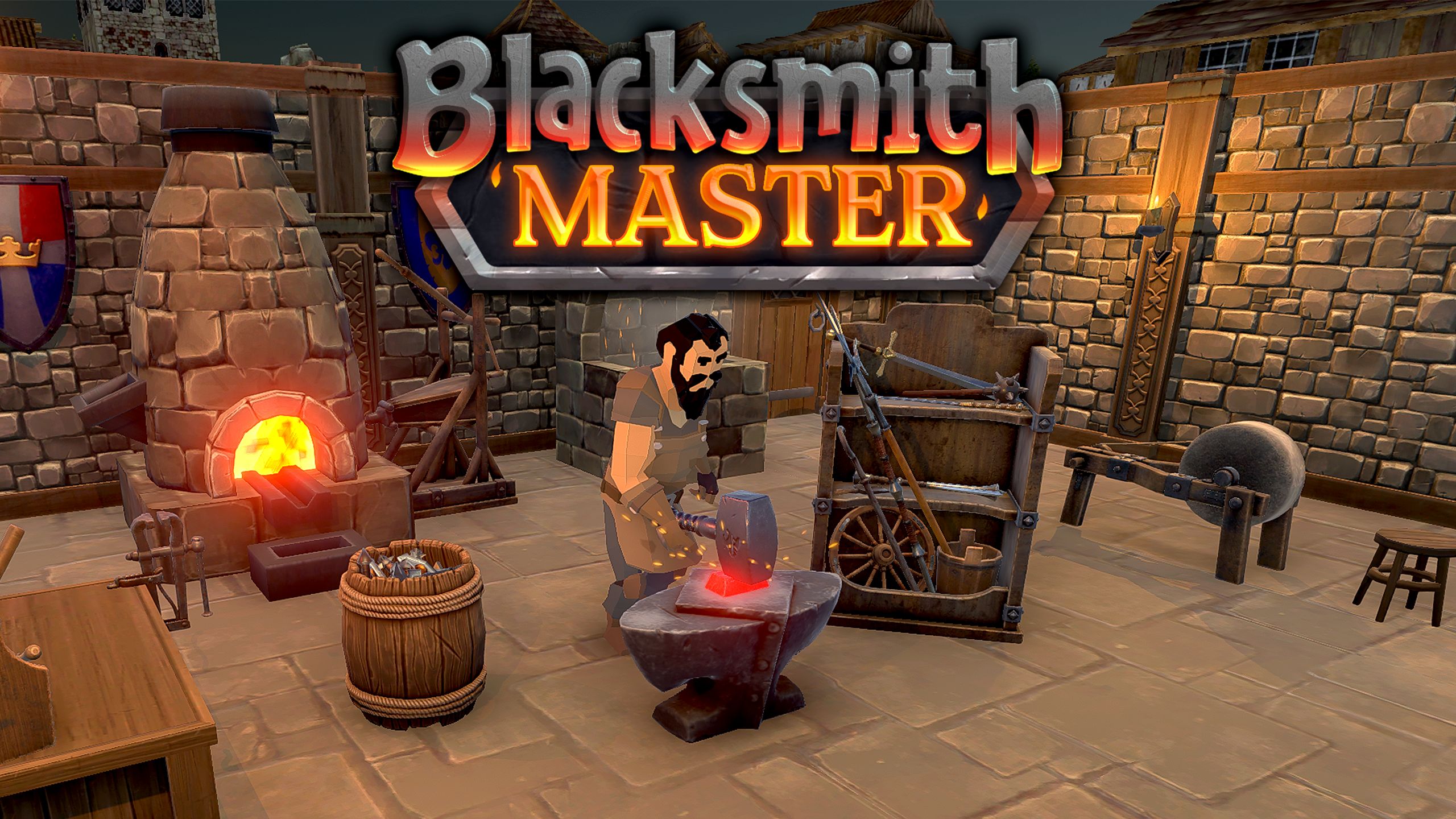From ore mining to processing, designing and selling. “Blacksmith Master” simulation game to run a medieval blacksmith shop to be released in 2023