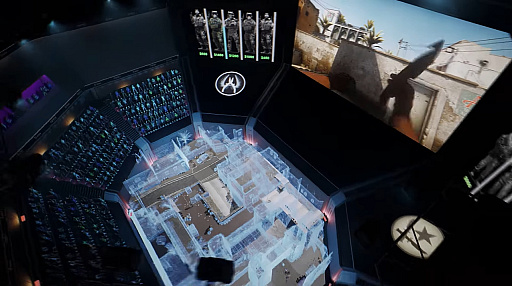 画像ギャラリー No.001のサムネイル画像 / 世界初を謳うeスポーツバーチャルスタジアムのイメージ映像が公開に。「Counter-Strike」の試合をアリーナやマップ内から観戦できる