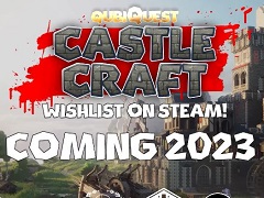 巨大な城を建設し敵の大群から守るシミュレーションゲーム「QubiQuest: Castle Craft」は2023年リリース