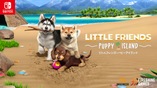 画像ギャラリー No.001のサムネイル画像 / 常夏の島で子犬と触れ合うシミュレーション「LITTLE FRIENDS 〜PUPPY ISLAND〜」,2023年夏に発売