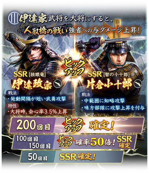 画像ギャラリー No.002のサムネイル画像 / 「信長の野望 出陣」,人取橋の戦いを題材とした列伝イベントが開始に