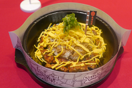 画像ギャラリー No.004のサムネイル画像 / ペッパーランチ×「信長の野望 出陣」のコラボ「戦国グルメ合戦」試食会レポート。信長,秀吉,家康をテーマにした3種のペッパーライスは,どれも絶品