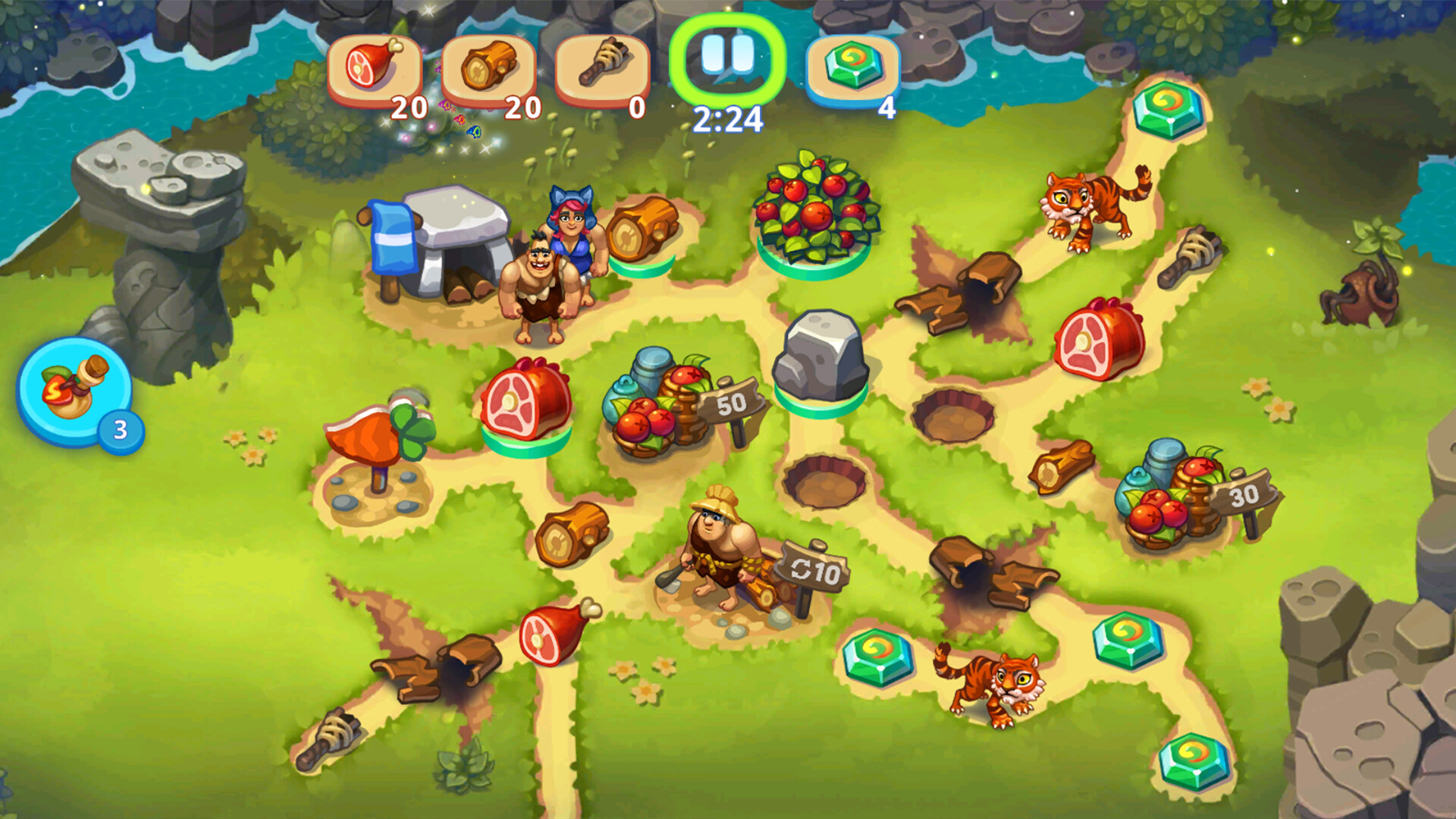 Tribe Dash Stone Age Time Management & Strategy