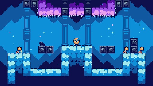 画像ギャラリー No.001のサムネイル画像 / ジャンプで昼夜を切り替え,流れ星を拾い集めるアクションパズル「Moonleap」が本日発売へ。日本語を含む全4言語に対応