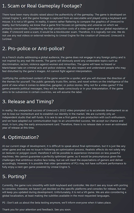 画像ギャラリー No.002のサムネイル画像 / これはゲームです。「Unrecord」のリアルすぎる映像が招いた疑惑に開発者がコメントを発表