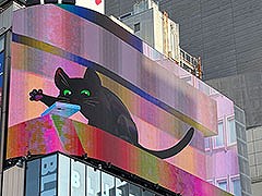 「リトルキティ・ビッグシティ」の猫が11月12日まで「クロス新宿ビジョン」に登場