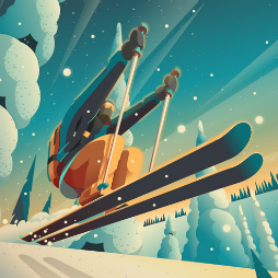 画像ギャラリー No.001のサムネイル画像 / 雪山を滑りっぱなす。オープンワールド・スキーゲーム「Grand Mountain Adventure+」,Apple Arcadeで配信中