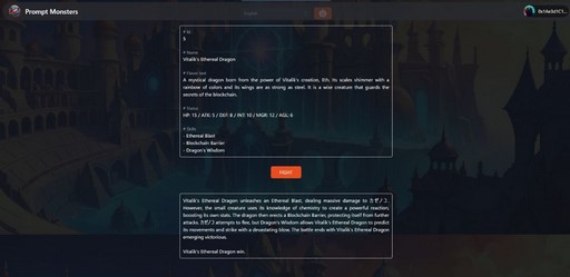 画像ギャラリー No.002のサムネイル画像 / 「Prompt Monsters」が5月1日にMCH Verse上で公開に。自動生成されたモンスターで戦うブロックチェーンゲーム