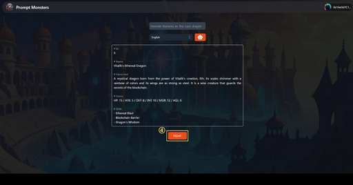 画像ギャラリー No.004のサムネイル画像 / 「Prompt Monsters」が5月1日にMCH Verse上で公開に。自動生成されたモンスターで戦うブロックチェーンゲーム
