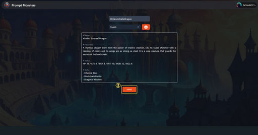 画像ギャラリー No.006のサムネイル画像 / 「Prompt Monsters」が5月1日にMCH Verse上で公開に。自動生成されたモンスターで戦うブロックチェーンゲーム